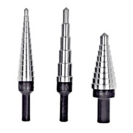 CRL Unibit® Step Drill 3 Piece Set - Precision Drilling Tools for Metal and Wood