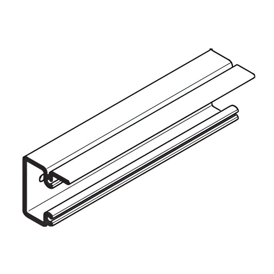 AP854 extruded aluminum mill finish channel profile hardware for curtain wall/architectural systems