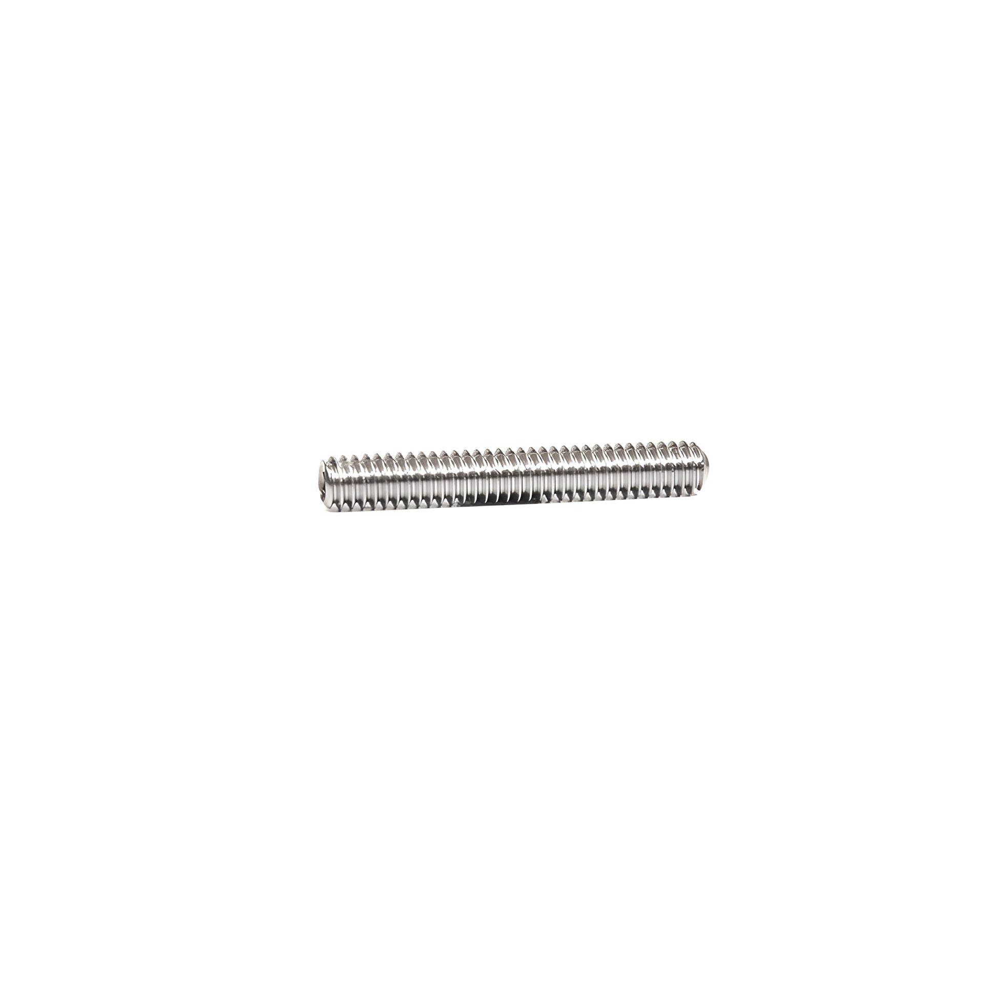 AS142 stainless steel headless Allen screw, 1/4-20 thread, 2 in (51 mm) length