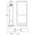 CRL-U.S. Aluminum Offset Pivot Entrance Door - Bone White KYNAR®