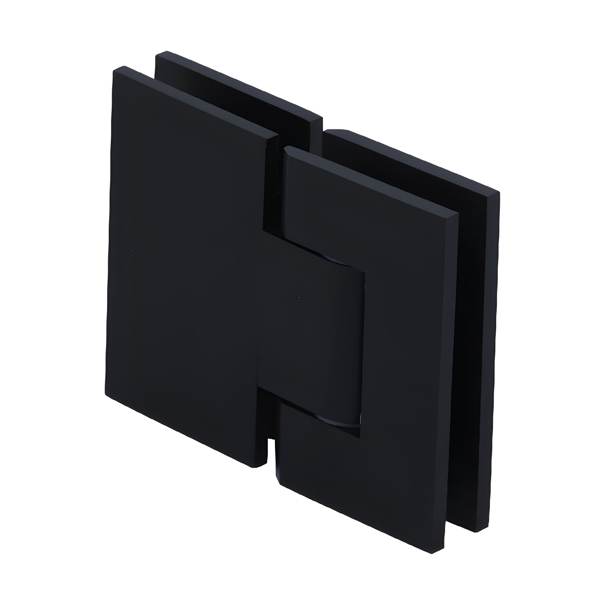 Geneva adjustable glass-to-glass shower hinge, oil rubbed bronze, square profile. SKU GEN3800RB