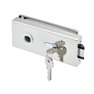 CRL Polished Stainless Steel Glass Door Lever Lock for Metal Frames