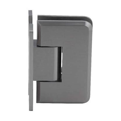 CRL Brushed Nickel Plymouth Series Wall Mount 'H' Back Plate Hinge for sleek door design.