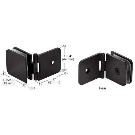 Matte Black Adjustable Wall Mount Glass Clamp for sleek and secure glass installation.