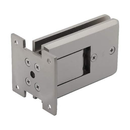 CRL Brushed Nickel Atlas Glass Door Hinge - Sleek design, durable, and modern finish.