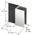CRL Polished Chrome Square Replacement Frameless Shower Door Stop
