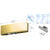 CRL Brass Bottom Door Patch - 1NT301 Glass Door Fitting
