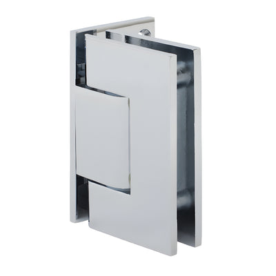 CRL Polished Chrome Adjustable Offset Backplate Glass Door Hinge