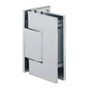 GEN344CH polished chrome adjustable brass shower hinge for 8-12mm glass, square edge, wall mount