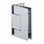 CRL Polished Chrome Adjustable Offset Backplate Glass Door Hinge