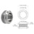 CRL Laguna Brushed Stainless Thru-Glass Door Pull for Glass Doors