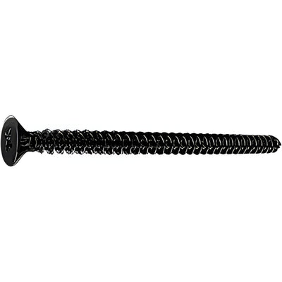 CRL #10 x 3 in Matte Black Flat-Head Phillips Sheet Metal Screws