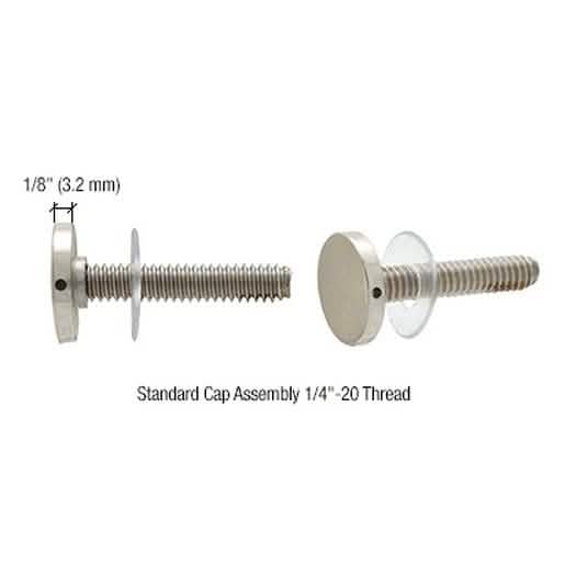 "CRL Brushed Nickel BMNW Stud Replacement Set - Durable, Sleek Finish for Easy Installatio