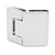 CRL Pinnacle 345 135° Polished Chrome Adjustable Glass-to-Glass Hinge