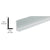 CRL 1/4 in Satin Anodized Aluminum L-Bar Extrusion Edge Trim