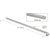 CRL Astral II 45" Clear Anodized Push Bar for Double-Acting Doors