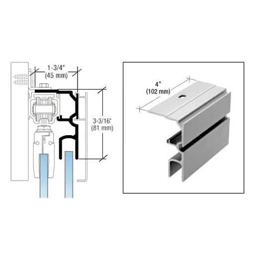 "CRL50/51 Series Fixed Panel Adaptor: Durable, sleek design for secure glass installation.