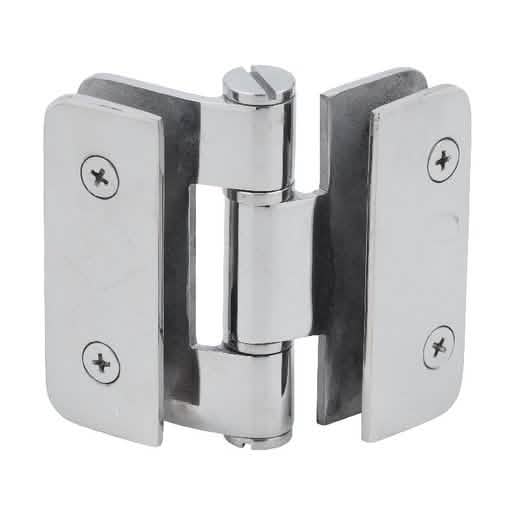 CRL Zurich 07 Series Polished Stainless Steel Glass-to-Glass Inline Outswing Hinge