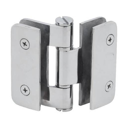 CRL Zurich 07 Series Polished Stainless Steel Glass-to-Glass Inline Outswing Hinge