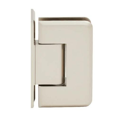 CRL Satin Nickel Pinnacle Hinge 044 Series - Wall Mount Offset Back Plate, Sleek Design