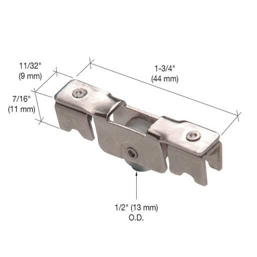 CRL Ball Bearing Wheel Assembly for S710 Security H-Bar - Durable and Reliable