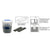 CRL Neoprene Glazing Setting Blocks 1/16 x 1/2 x 2 80 Durometer