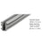 CRL Glazing Vinyl 19/64" Channel for 15/64–9/32" Metal, 100' Roll