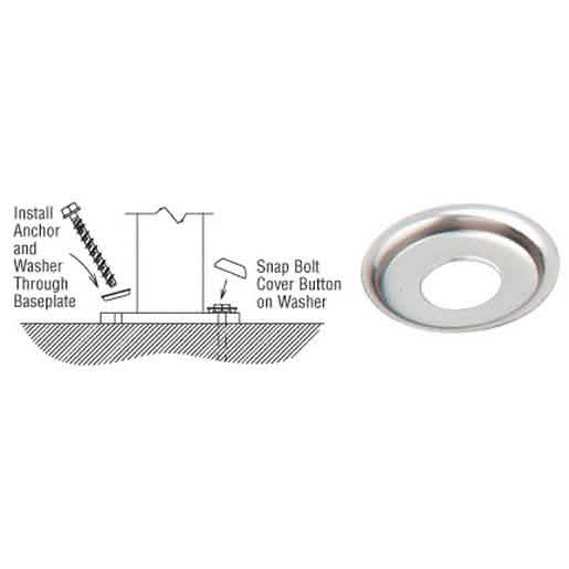 "CRL Stainless Steel Button Washer: Durable, rust-resistant hardware for secure installati