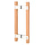 CRL 10 in Polished Stainless BM Back-to-Back Sauna Door Handle