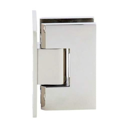 CRL Polished Nickel Vienna 037 Wall Mount Hinge with Full Back Plate - Sleek Design