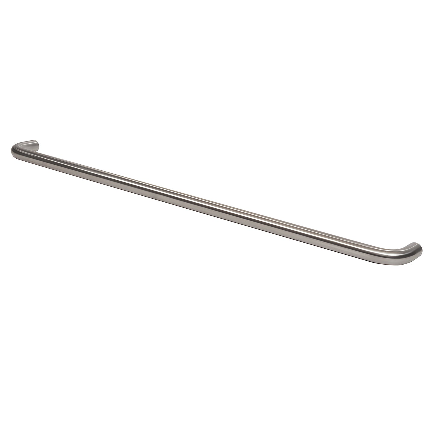 Brushed stainless steel 1 in diameter single-sided pull handle, 33 in center-to-center (SKU M1653332D)