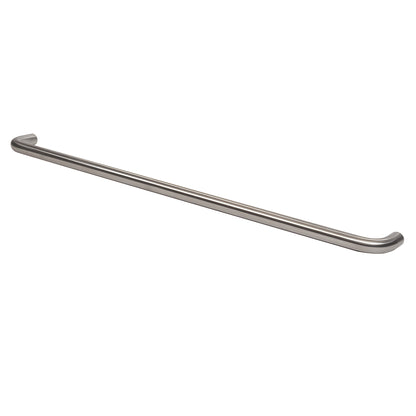 Brushed stainless steel 1 in diameter single-sided pull handle, 33 in center-to-center (SKU M1653332D)