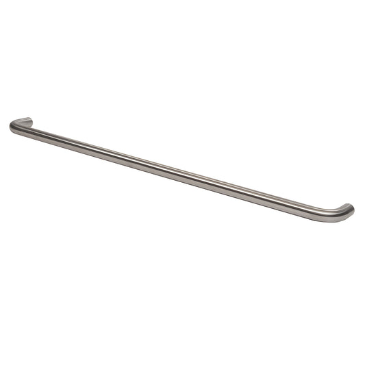 Brushed stainless steel 1 in diameter single-sided pull handle, 33 in center-to-center (SKU M1653332D)