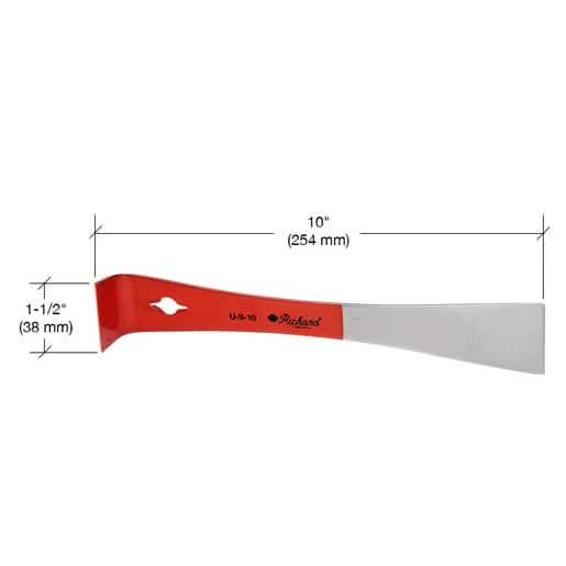 CRL 10-inch Pry Bar and Scraper with Ergonomic Grip for Efficient DIY Projects