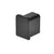 CRL Matte Black 11-Gauge Replacement End Cap for 1/2" Cap Rail