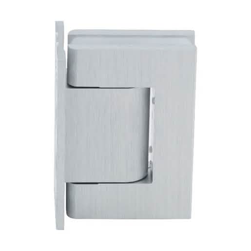 CRL Satin Anodized Vernon Wall Mount Hinge with Full Back Plate for Secure Door Installati
