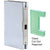 CRL Brushed Stainless Steel 6x10 Center Lock Glass Door Keeper
