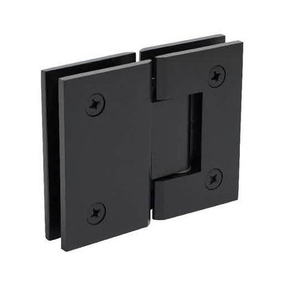 CRL Oil Rubbed Bronze Glass-to-Glass Hinge, 180° with 5° Offset, Geneva 580 Series