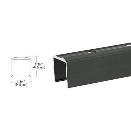 Matte Black Pre-Punched Bottom Rail for Pickets - Durable, Stylish Fencing Solution