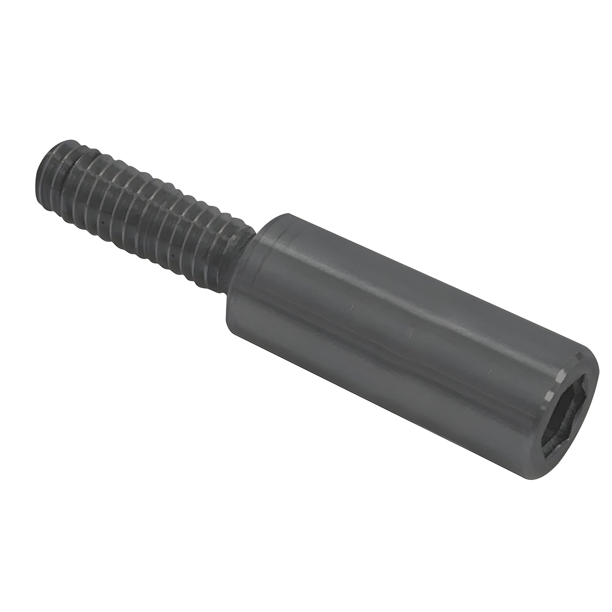 Gray CRL long stop/strike keeper bumper post with threaded stud, SKU ESK02MBL.