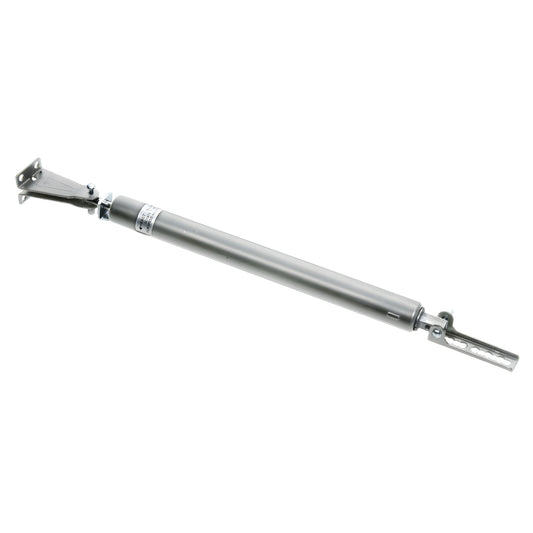 Aluminum hydraulic door closer with mounting brackets, fingertip adjustable closing, 90 swing (SKU K5058)