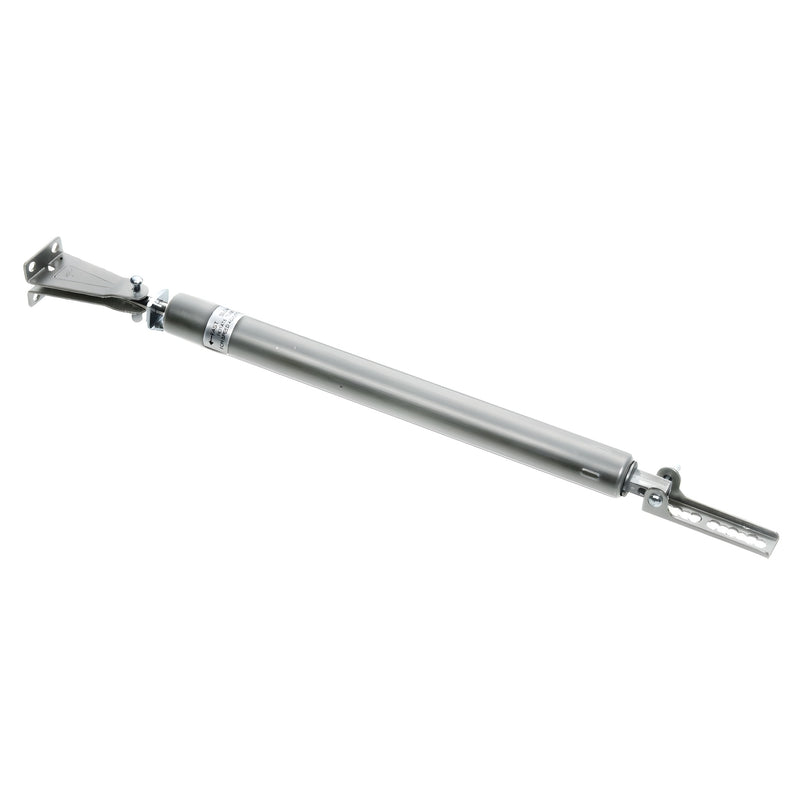 Aluminum hydraulic door closer with mounting brackets, fingertip adjustable closing, 90 swing (SKU K5058)