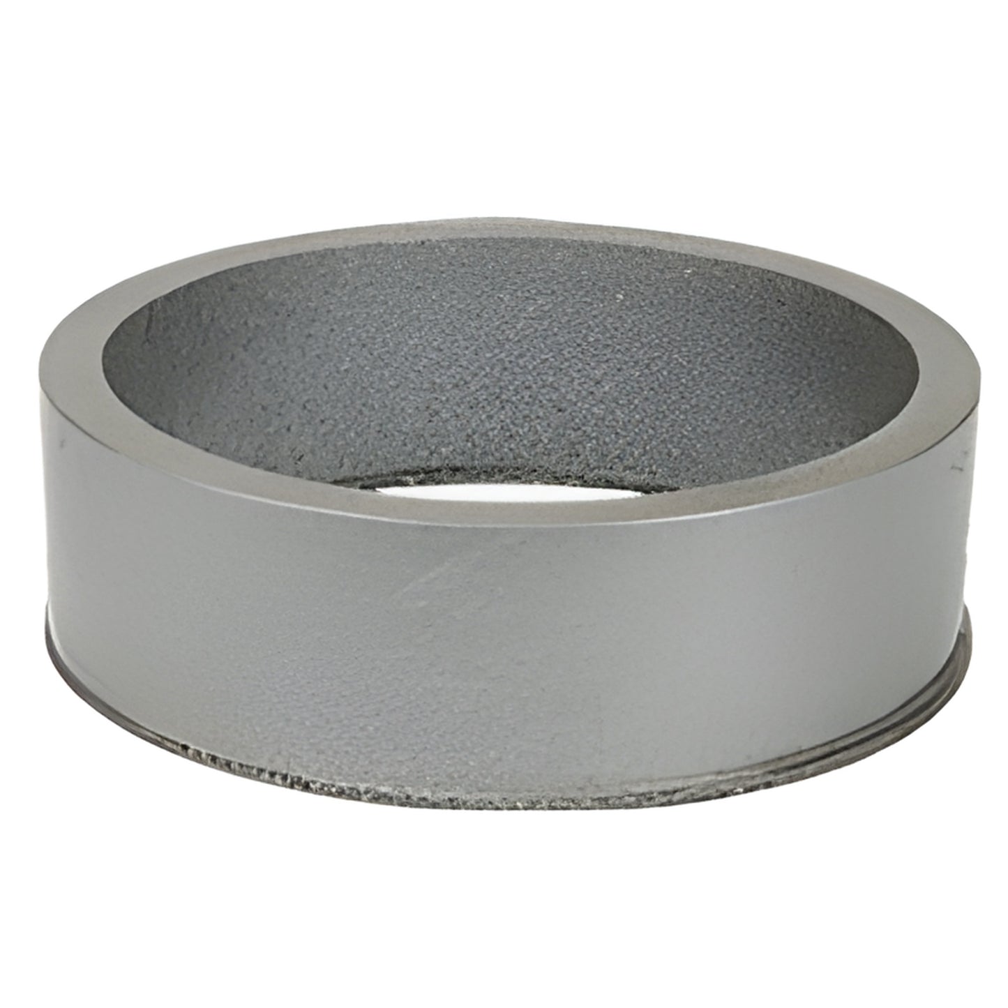 RBR6 cast-iron glass drilling ring with rubber base, 3 in diameter, retains abrasive slurry for cleaner drill holes.