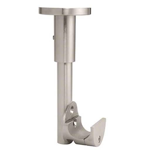 CRL Polished Stainless Laguna Top Sliding Tube Clamp - Ceiling Mount for Secure Install