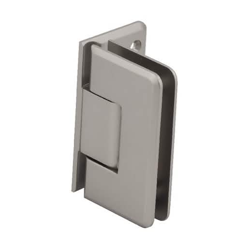 Sleek CRL Satin Nickel Cologne 044 Wall Mount Offset Back Plate Hinge for stylish doors.