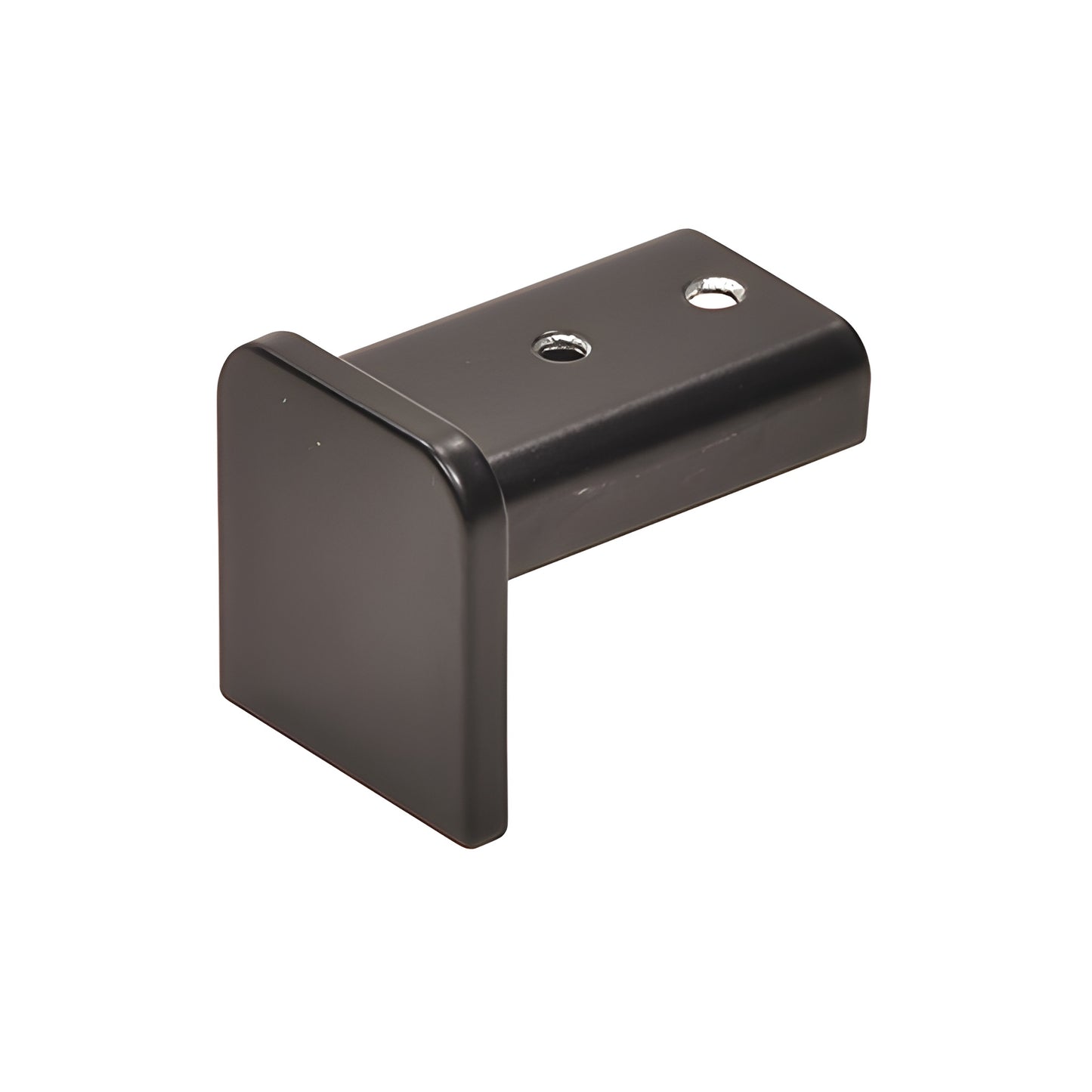 Matte black stainless steel end cap for 11-gauge cap railing (CRL SKU GRL107ECMBL)