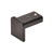CRL Matte Black 11-Gauge End Cap for 3/4 in Cap Rail