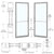 CRL-U.S. Aluminum Clear Anodized Class 1 Custom Pair Series 250T Narrow Stile Geared Hinge Thermal Entrance Doors for Surface Mount Door Closers