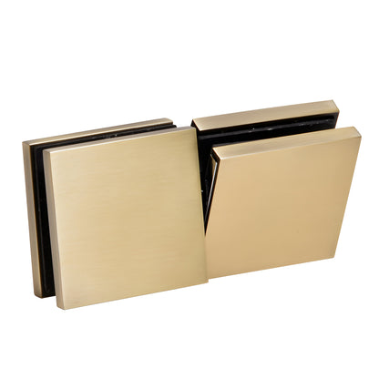 CRL Zero Clamp CCS4BBRZ - brushed bronze solid brass concealed shower glass clamp for 3/8-1/2" (10-12mm) panels.