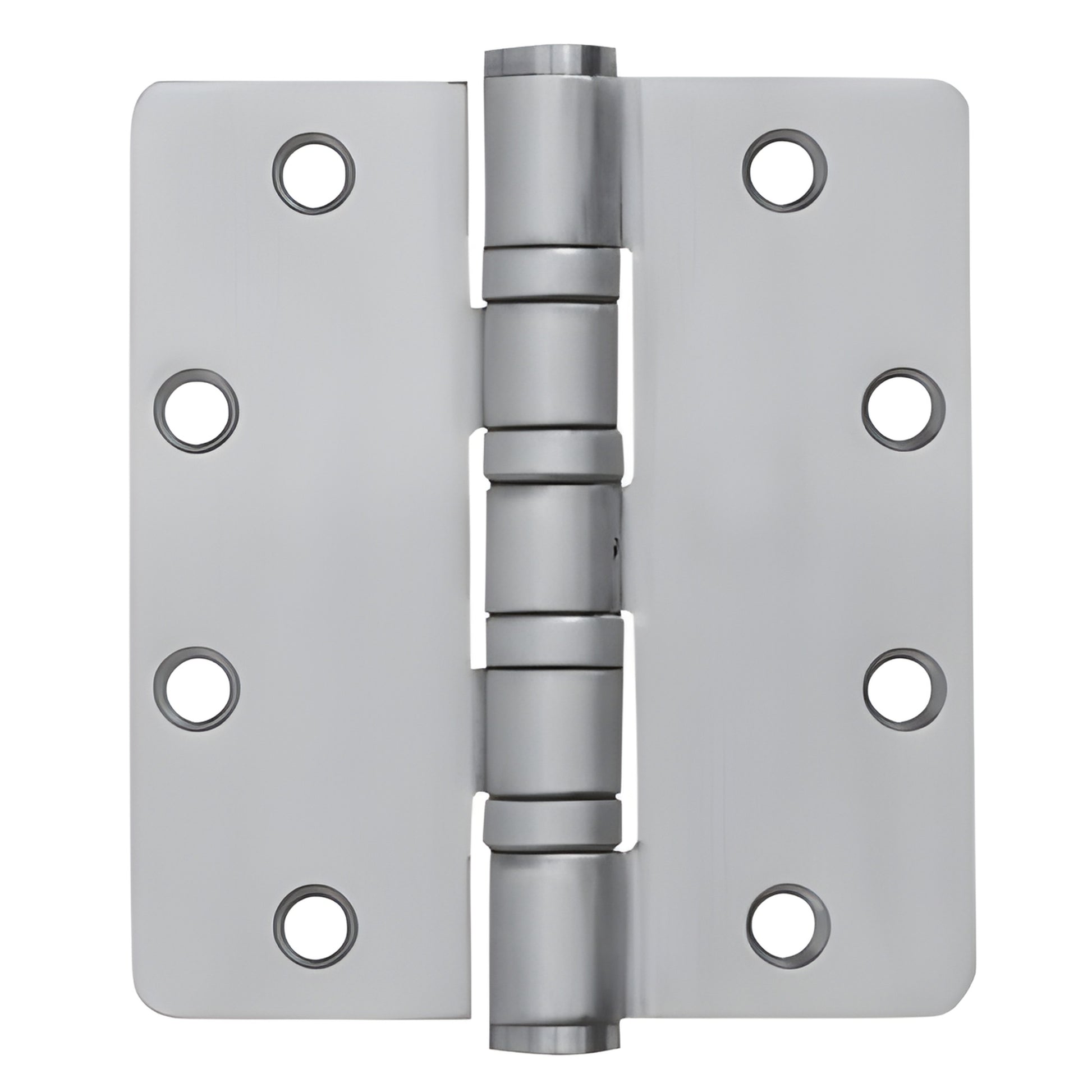 5"x41 2" clear anodized heavy-duty brass ball-bearing hinge with six screw holes, 1/4" radius corners, non-removable pin (SKU D